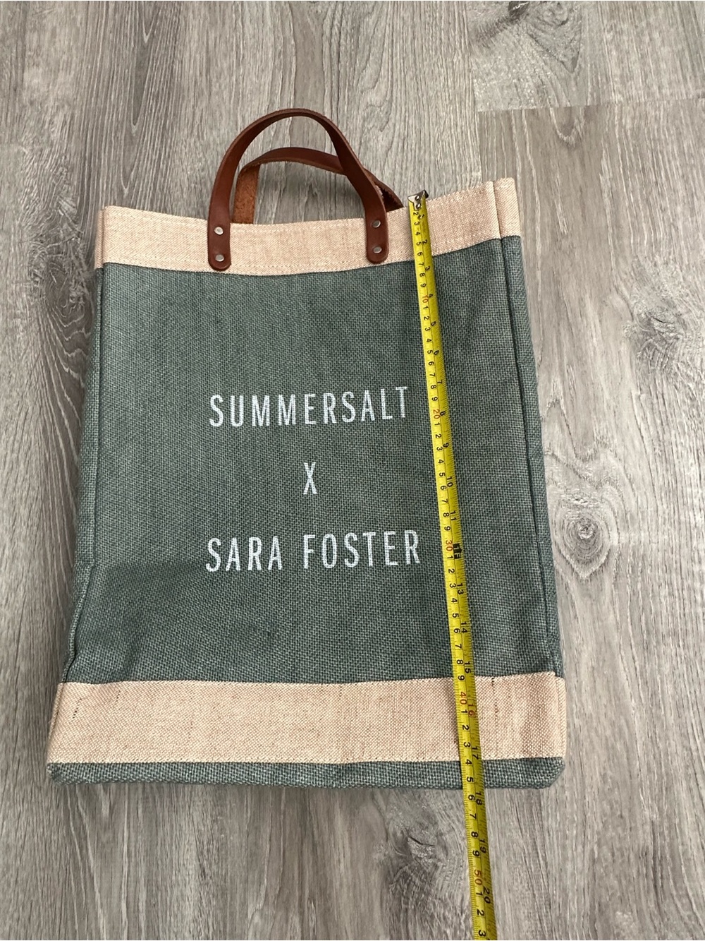 Green Canvas Tote Bag